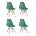Набор из 4 стульев Eames