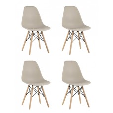 Набор из 4 стульев Eames