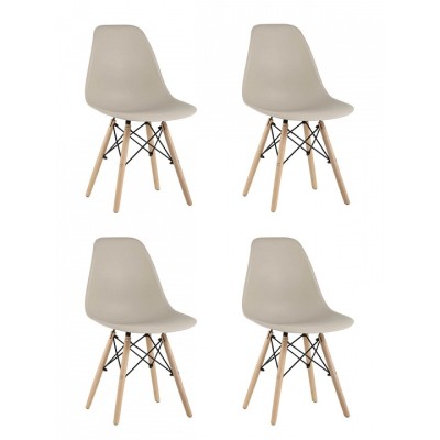 Набор из 4 стульев Eames