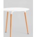  Стол круглый EAMES DST NEW D=80 белый на дер. Ножках