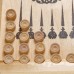 Нарды деревянные большие, настольная игра, 30 х 30 см, кубик 2 шт