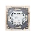 Выключатель двухклавишный с подсветкой Лама TDM Electric SQ1815-0305