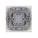 Выключатель двухклавишный с подсветкой Ильмень TDM Electric SQ1823-0004