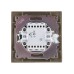 Выключатель двухклавишный с подсветкой Лама TDM Electric SQ1815-0705