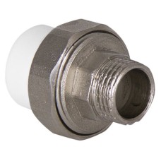 Муфта TEBO сер. PP-R комбин. разъемная (Американка) 25х3/4quot; НР O-ring (10/120), арт. 016022105