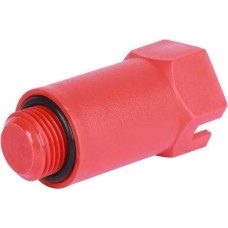 Заглушка TEBO длинная 1/2 НР (красный) (10/100), арт. 006170101