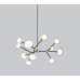 Люстра TOOY Nabila 552.12 black/brass/clear