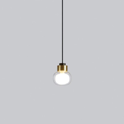 Подвесной светильник TOOY Nabila 552.21 black/brass/clear