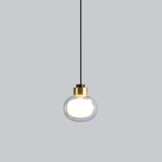 Подвесной светильник TOOY Nabila 552.22 black/brass/clear