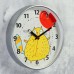 Часы настенные, интерьерные «Кот с шариком», d=30 см, бесшумные