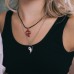Кулоны парные на шнурке «Love», 42 см, цвет красный/чёрный