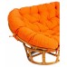  Диван MAMASAN/МАМАСАН 23/02 W /с подушкой/ подушка 182х119 см, 169х102х80 см, Pecan (орех), ткань, оранжевый, С 23