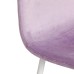  Стул BREEZE (mod. 4724) вельвет/металл, 44 х 53 х 87 см, Light lavander (светло-лавандовый) HLR26 / белый (Поставляется по 4 шт.)