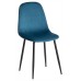  Стул BREEZE (mod. 4724) Велюр/металл , 44 х 53 х 87 см, Dark turquoise (темно-бирюзовый) HLR62 / черный (Комплект из 4 шт.)