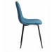  Стул BREEZE (mod. 4724) Велюр/металл , 44 х 53 х 87 см, Dark turquoise (темно-бирюзовый) HLR62 / черный (Комплект из 4 шт.)