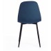  Стул BREEZE (mod. 4724) / 2 шт. в упаковке вельвет/металл, 44 х 53 х 87 см, Blue (синий) HLR63 / черный (Комплект из 2 шт.)