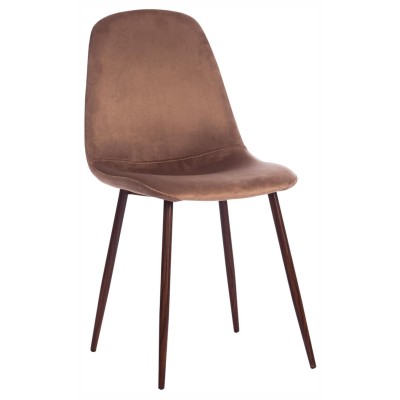  Стул BREEZE (mod. 4724) / 2 шт. в упаковке вельвет/металл, 44 х 53 х 87 см, Brown (коричневый) HLR11 / орех (Комплект из 2 шт.)