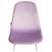 Стул BREEZE (mod. JSC-58) Велюр/металл , 44 х 53 х 86 см, Lavender (лавандовый) HLR26 / белый (Комплект из 4 шт.)