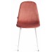  Стул BREEZE (mod. JSC-58) Велюр/металл , 44 х 53 х 86 см, Coral (коралловый) HLR44 / белый (Комплект из 4 шт.)