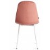  Стул BREEZE (mod. JSC-58) Велюр/металл , 44 х 53 х 86 см, Coral (коралловый) HLR44 / белый (Комплект из 4 шт.)