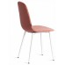  Стул BREEZE (mod. JSC-58) Велюр/металл , 44 х 53 х 86 см, Coral (коралловый) HLR44 / белый (Комплект из 4 шт.)