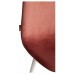  Стул BREEZE (mod. JSC-58) Велюр/металл , 44 х 53 х 86 см, Coral (коралловый) HLR44 / белый (Комплект из 4 шт.)