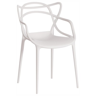  Стул Cat Chair (mod. 028) / 1 шт. в упаковке пластик, 53 x 59 x 82,5 см, белый (White C0057)