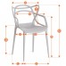  Стул Cat Chair (mod. 028) / 1 шт. в упаковке пластик, 53 x 59 x 82,5 см, белый (White C0057)
