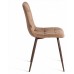  Стул CHILLY (mod. JSC-220) Велюр/металл , 44,5х52,5х88 см, Brown (коричневый) HLR11 / орех (Комплект из 4 шт.)