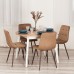 Стул CHILLY (mod. JSC-220) Велюр/металл , 44,5х52,5х88 см, Brown (коричневый) HLR11 / орех (Комплект из 4 шт.)
