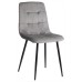  Стул CHILLY (mod. JSC-220) / 1 шт. в упаковке Велюр/металл , 44,5х52,5х88 см, Dark grey (темно-серый) HLR24 / черный