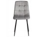  Стул CHILLY (mod. JSC-220) / 1 шт. в упаковке Велюр/металл , 44,5х52,5х88 см, Dark grey (темно-серый) HLR24 / черный
