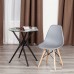  Стул CINDY (EAMES) (mod. 1801) / 2 шт. в упаковке дерево бук/металл/сиденье пластик, 45x51x82 см, Light grey (светло-серый) (Комплект из 2 ш