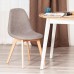  Стул CINDY SOFT (mod. C1021F1-1) / 1 шт. в упаковке фактурный велюр/дерево бук, 55 х 48 х 83 см, Серый LY1701-26 / натуральный