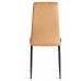  Стул Easy (mod. JSC02-1) металл, флок, 41 х 52 х 96 см, brown (золотисто - коричневый) HLR12 / черный (Комплект из 6 шт.)