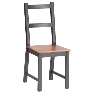  Стул Соната / Sonata chair массив сосны, 41х50х95 см, антик /графит (Комплект из 2 шт.)