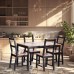  Стул Соната / Sonata chair массив сосны, 41х50х95 см, антик/чёрный (Комплект из 2 шт.)