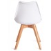  Стул TULIP (mod. 73-1) / 2 шт. в упаковке дерево/пластик/экокожа, 47,5x55x80 см, Белый (White) (Комплект из 2 шт.)