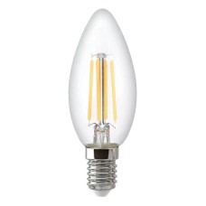Лампа светодиодная филаментная Thomson E14 9W 2700K свеча прозрачная TH-B2069