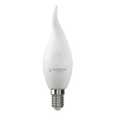 Лампа светодиодная Thomson E14 10W 6500K свеча на ветру матовая TH-B2313
