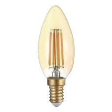 Лампа светодиодная филаментная Thomson E14 11W 2400K свеча прозрачная TH-B2116