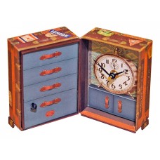 Настольные часы (8x14 см) Steamer Trunk BCST5S