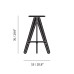 Барный стул Tom Dixon Slab Black