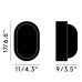 Настенный/Потолочный светильник Tom Dixon Obround Black