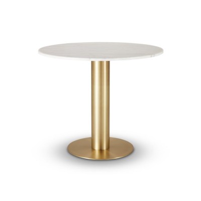 Обеденный стол Tom Dixon Tube brass/white