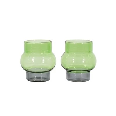 Стакан Tom Dixon Bump Short Green set of 2