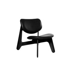 Стул Tom Dixon Slab In Black Leather