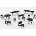 Стул Tom Dixon Slab In Black Leather