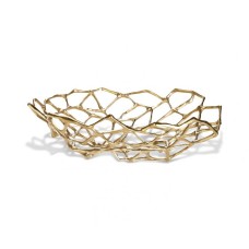 Ваза Tom Dixon Bone Large Brass