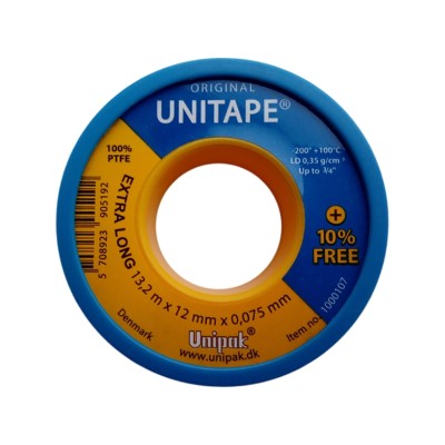 Лента UNITAPE (13,2 м х 12 мм х 0,075 мм, LD-0,35 г/см3) (син. упак.)
